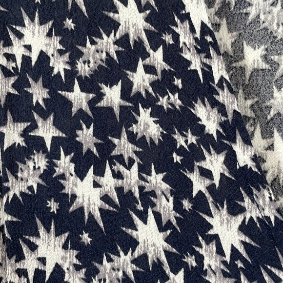 Rails Black and White Star Print Long Sleeve Dress - Picture 4 of 13